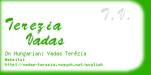 terezia vadas business card