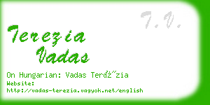 terezia vadas business card